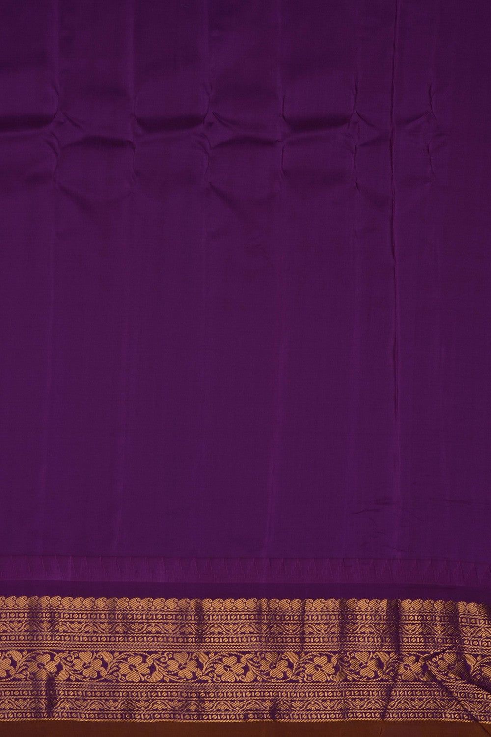 Image of Brown Gadwal Silk Kattam Saree