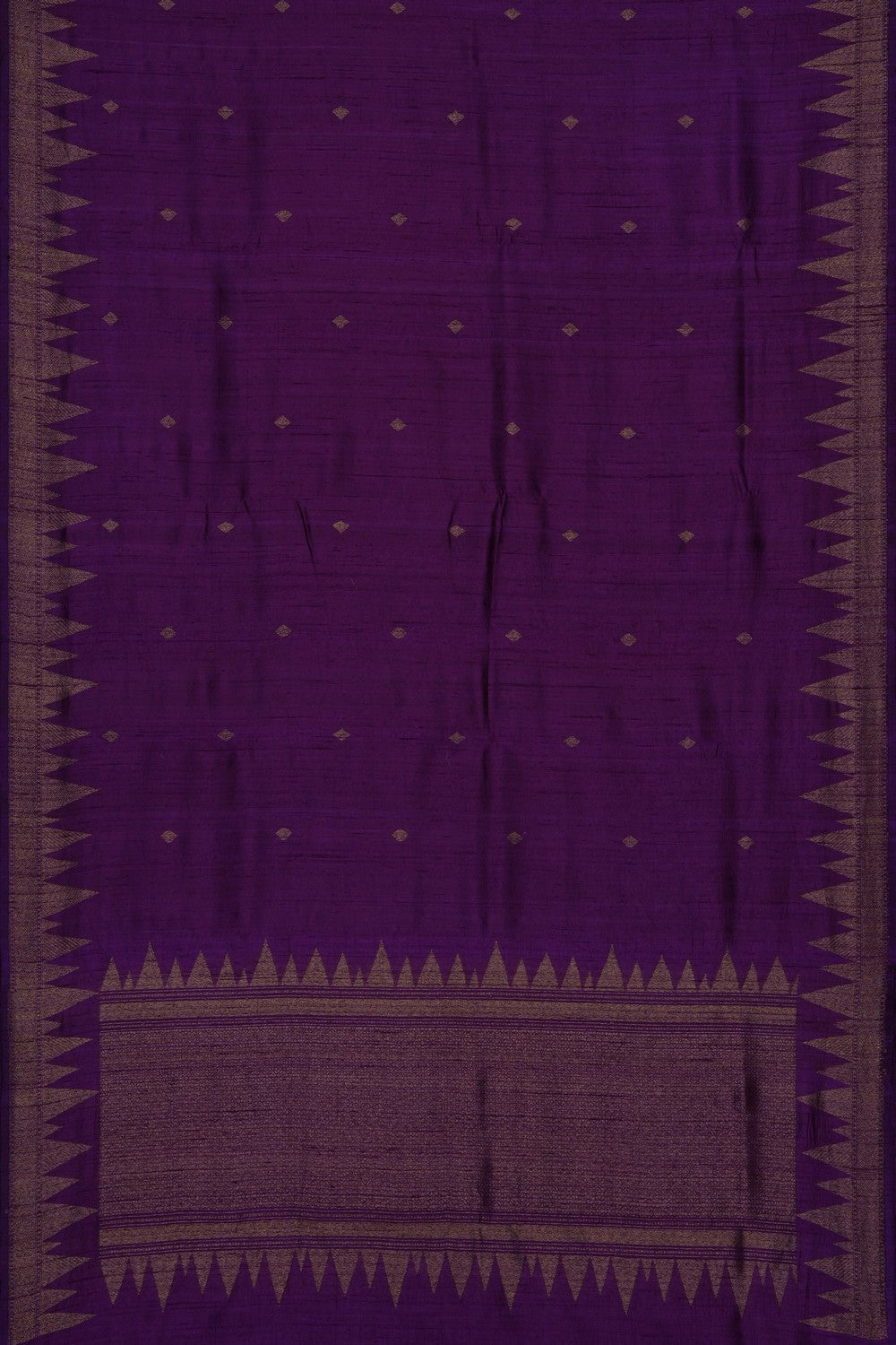 Image of Purple Banarasi Tussar Silk Saree