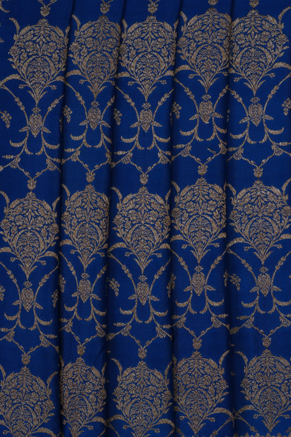 Image of Blue Banarasi Crepe Saree