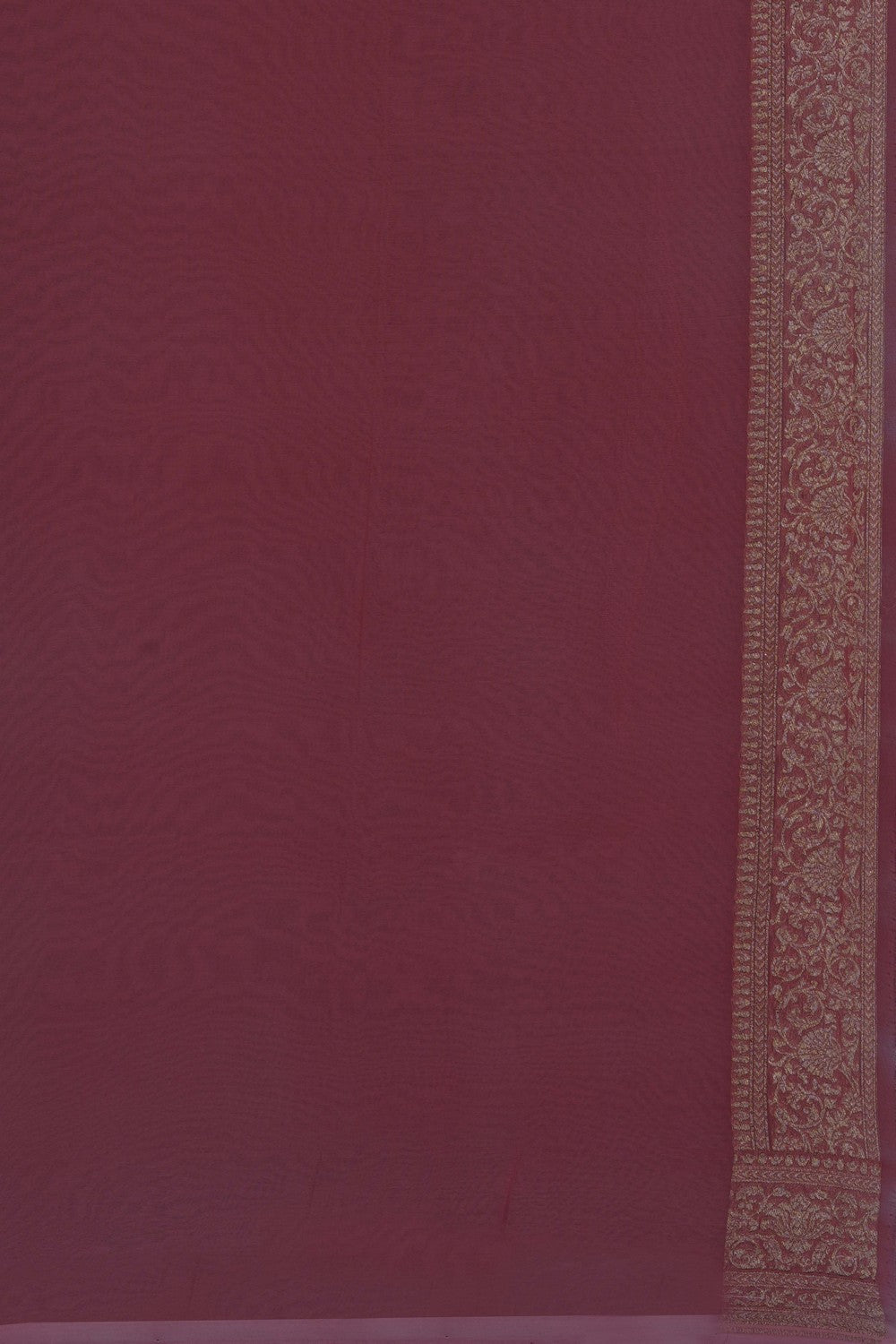 Image of Off-White Banarasi Georgette Saree