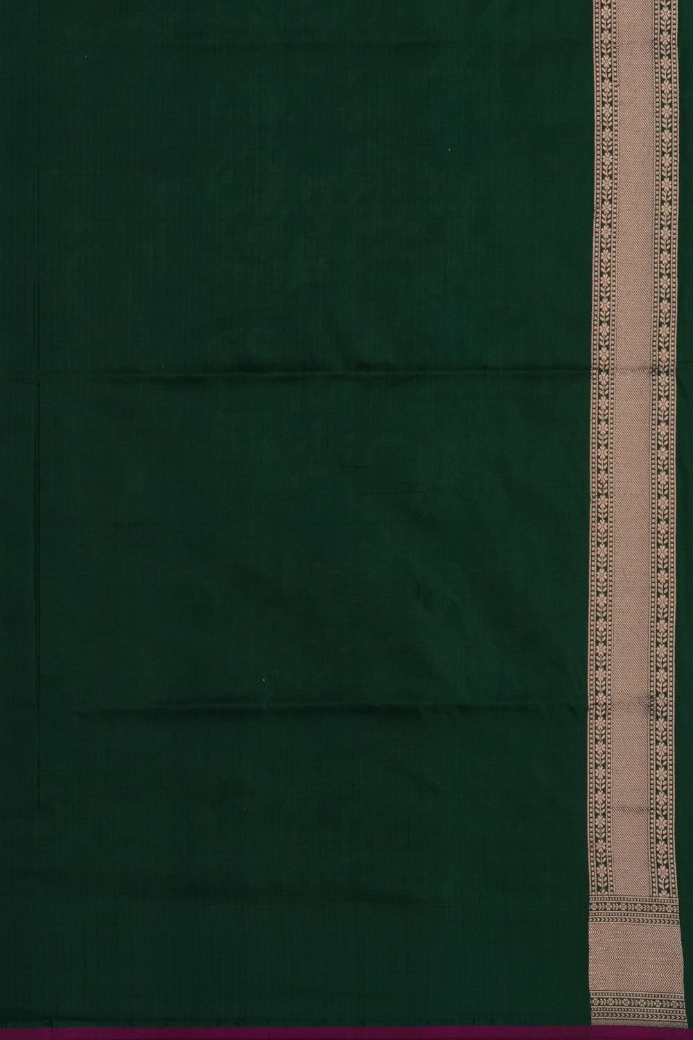 Image of Green Banarasi Brocade Silk Saree