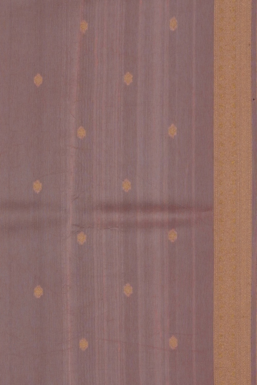 Image of Peach Brocade Silk Saree