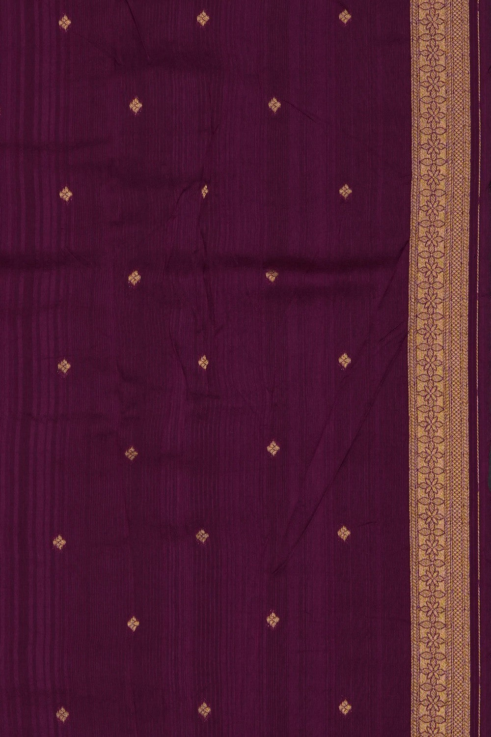 Image of Violet Brocade Silk Saree
