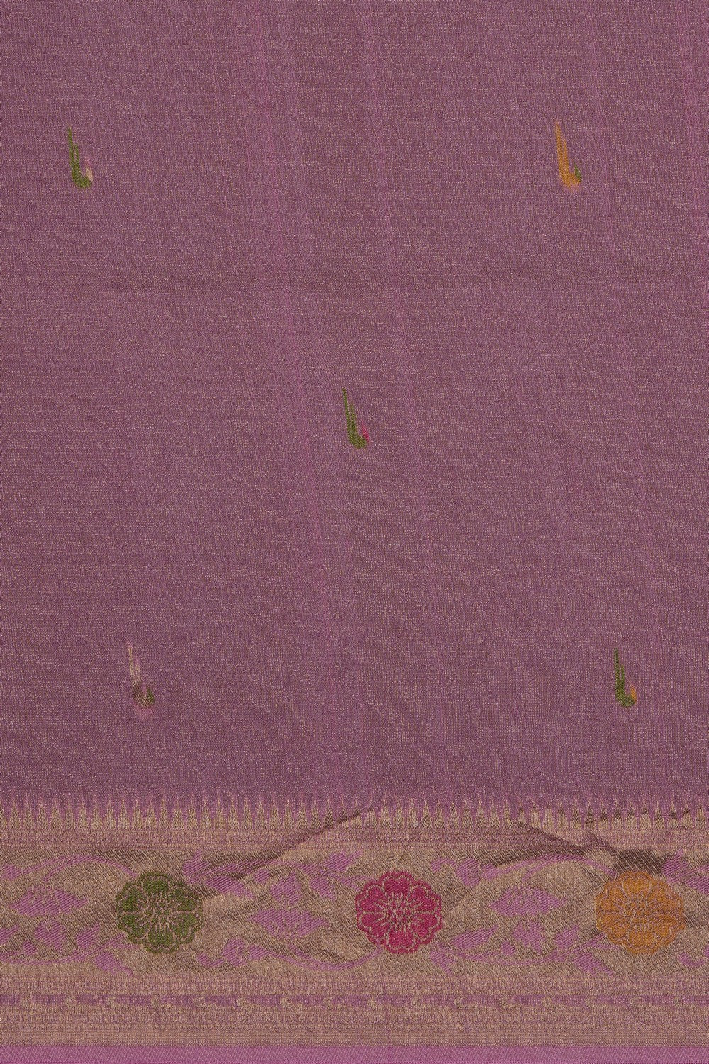 Image of Pink Shimmering Silk Saree