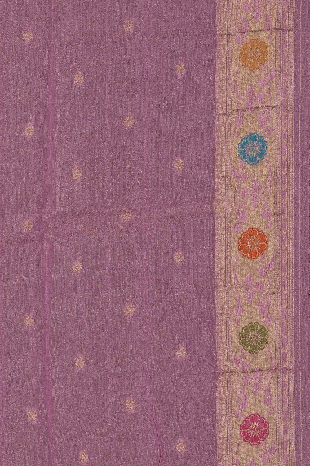 Image of Pink Shimmering Silk Saree