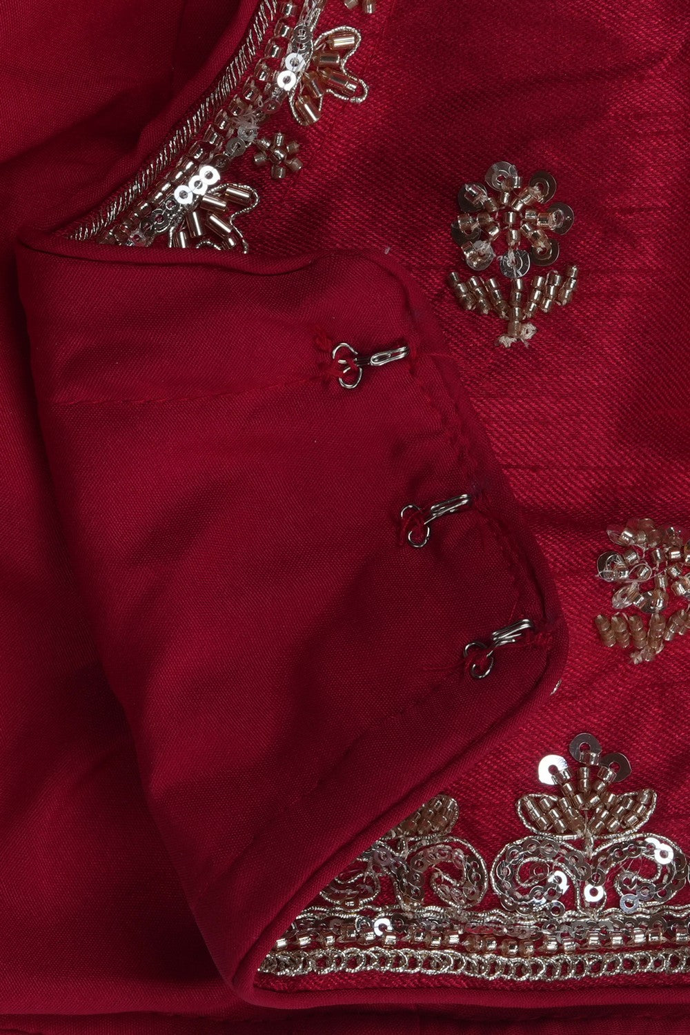 Image of Mint-Green Embroidery Saree