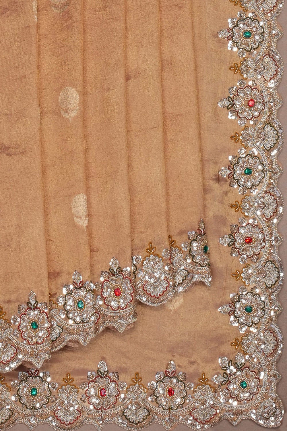 Image of Gold Embroidery Saree