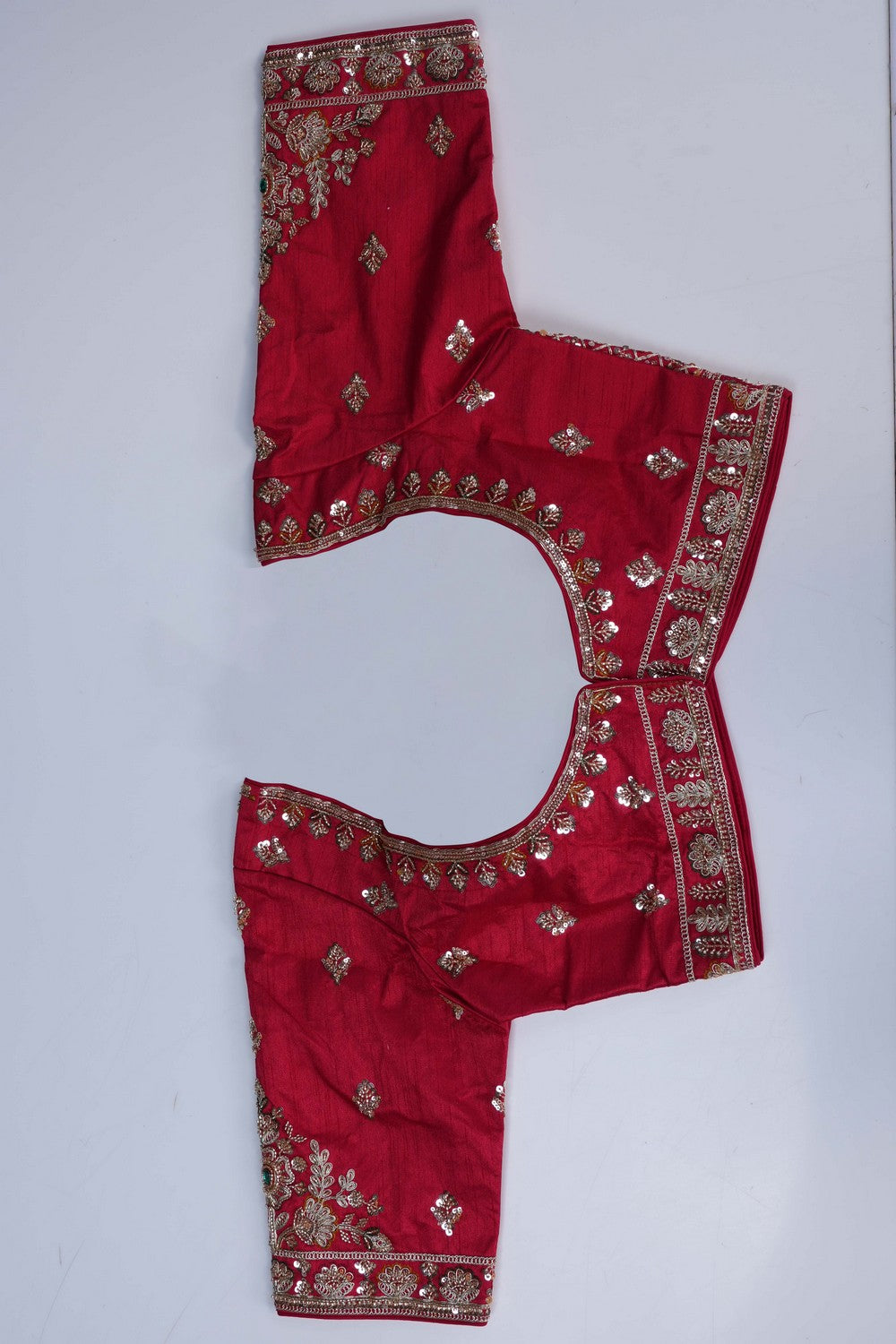 Image of Mint-Green Embroidery Saree