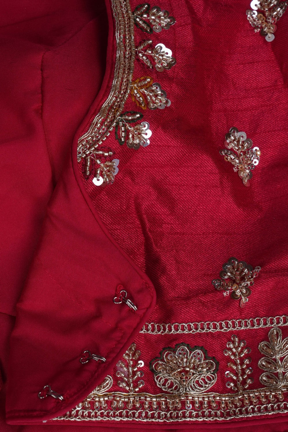 Image of Mint-Green Embroidery Saree
