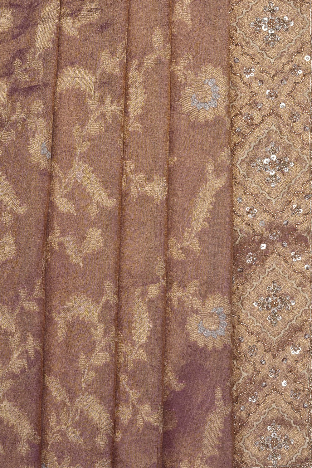Image of Gold Embroidery Saree