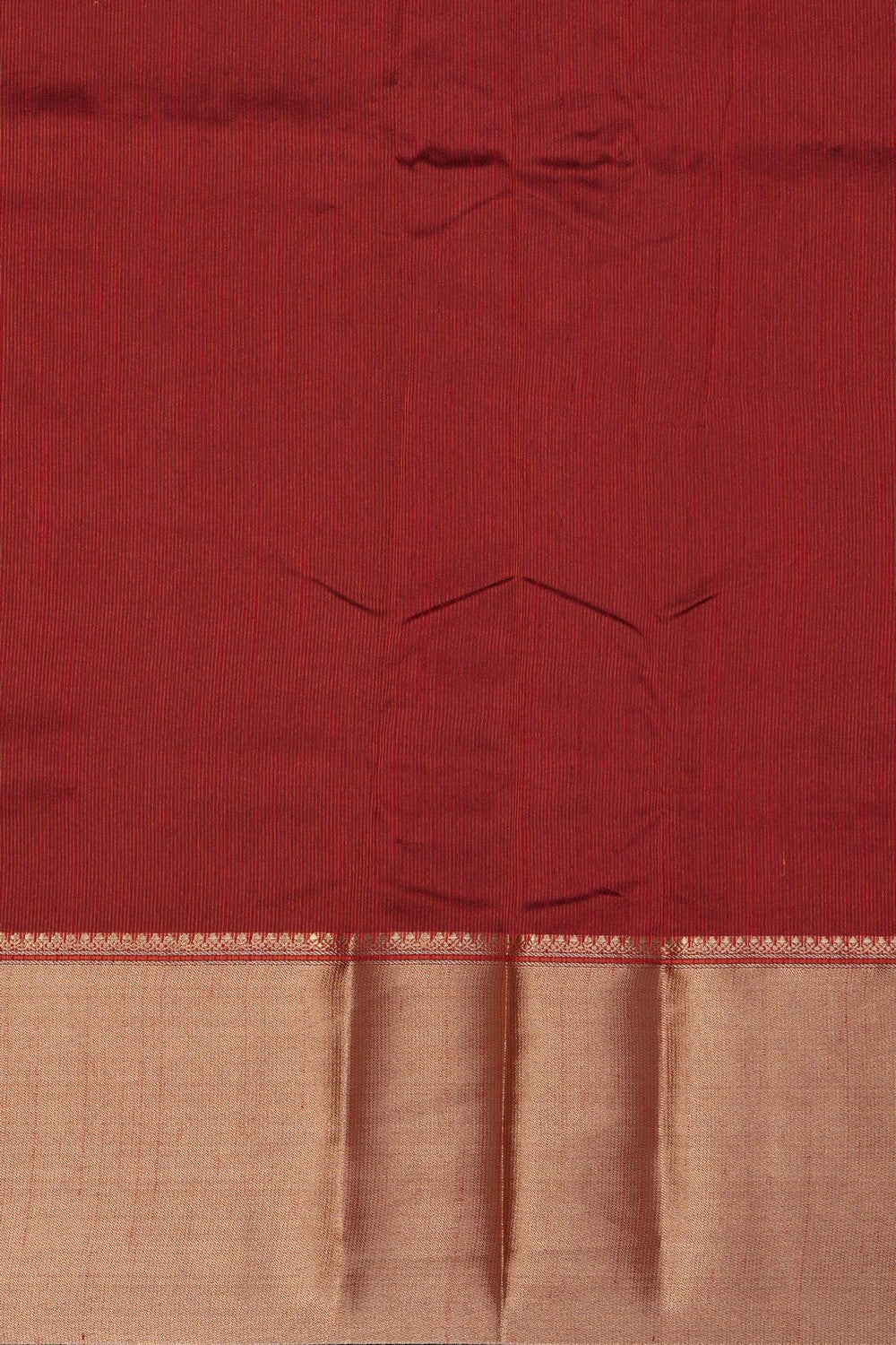 Image of Red Desi Tussar Silk Saree