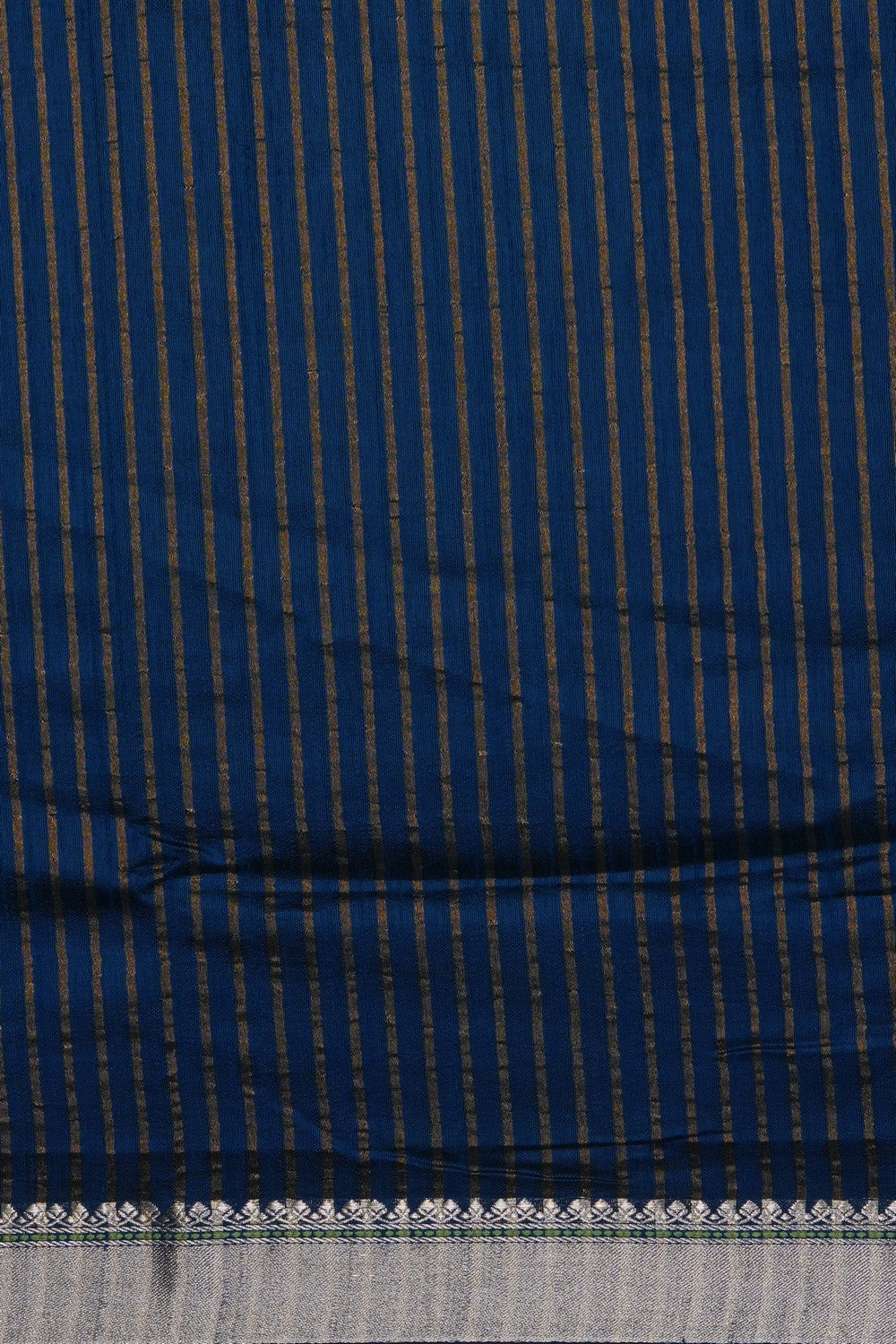 Image of Blue Desi Tussar Silk Saree