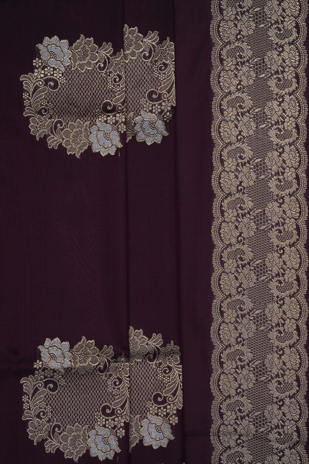 Image of Royal Brown Banarasi Silk Saree