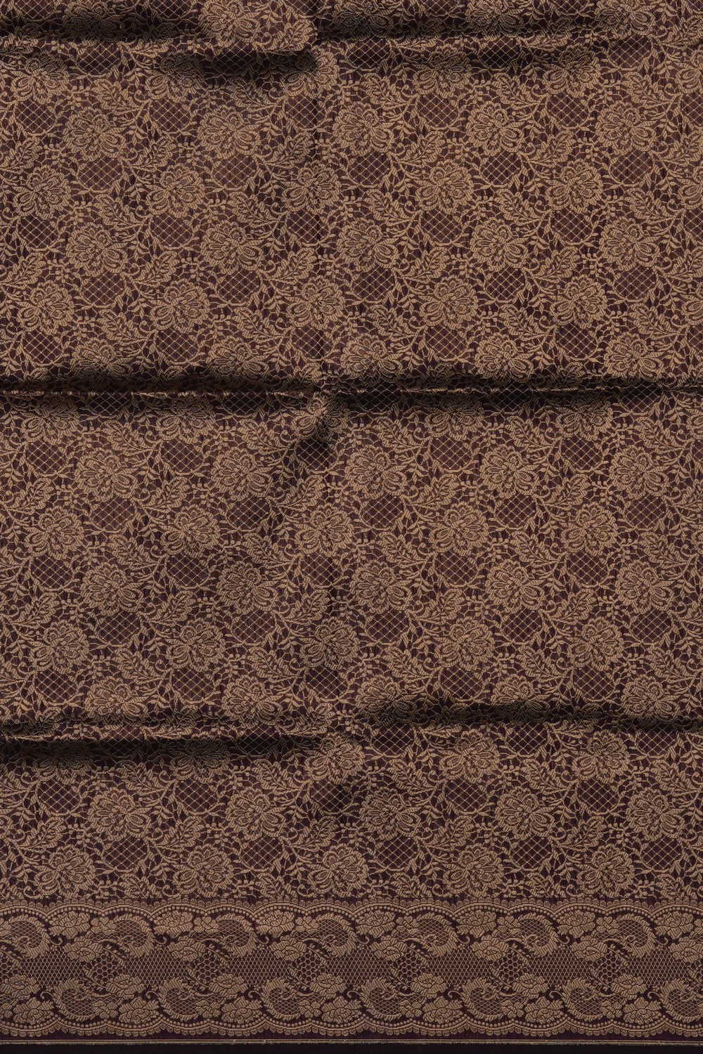 Image of Royal Brown Banarasi Silk Saree