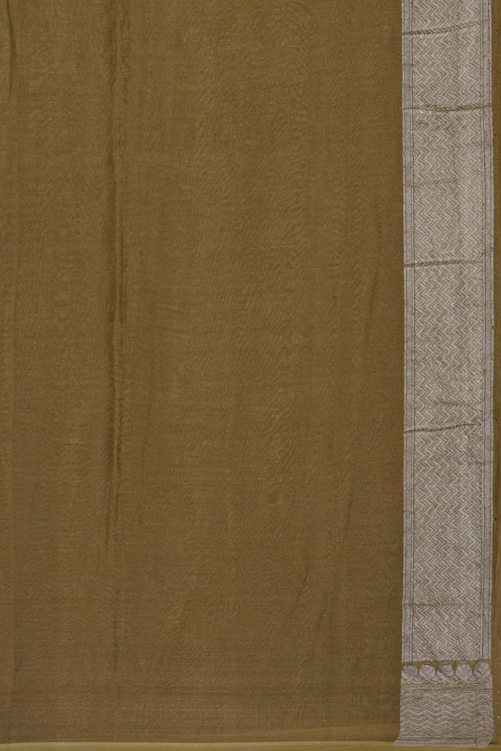 Image of Moss-Green Banarasi Tissue Silk Saree