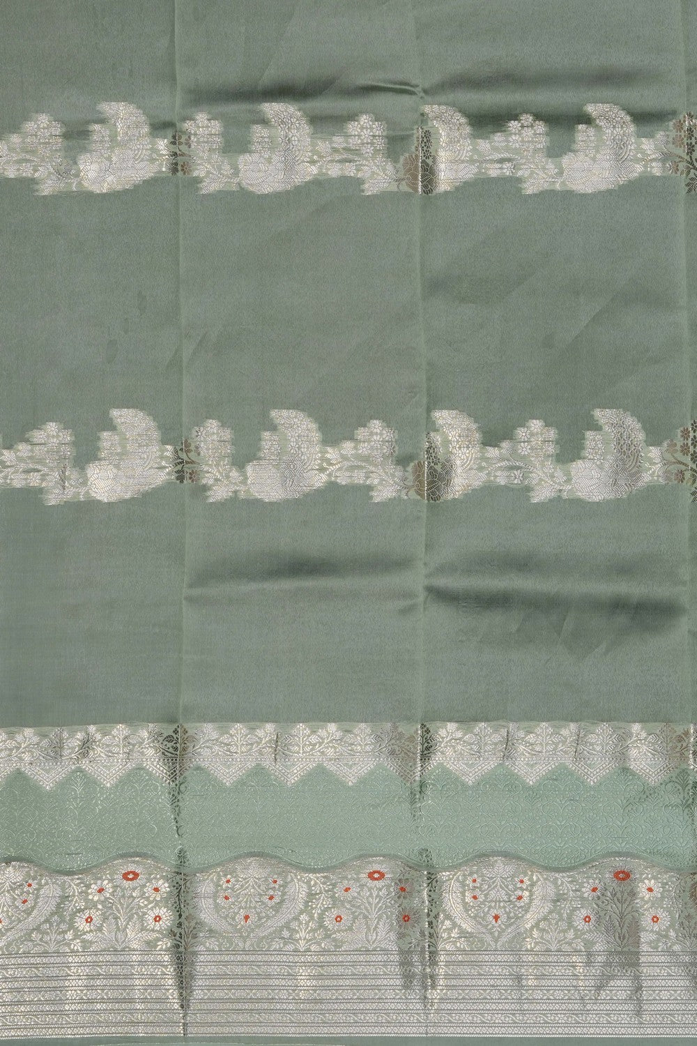 Image of Plum-Pink Banarasi Chiniya Silk Saree