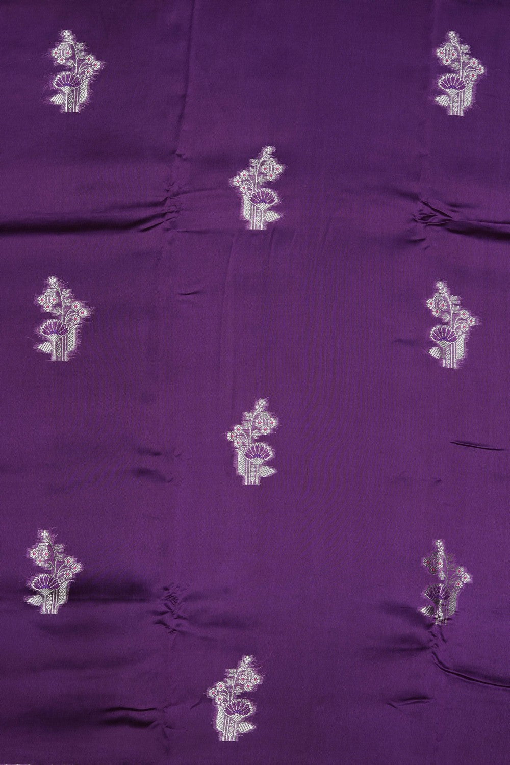 Image of Purple Banarasi Chiniya Silk Saree
