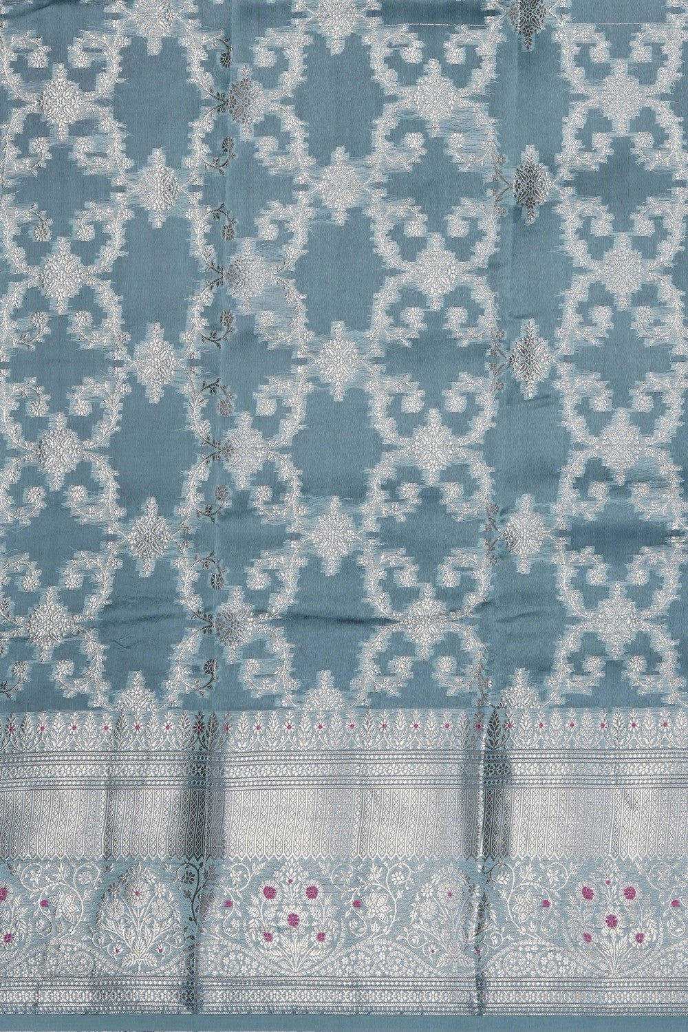 Image of Purple Banarasi Chiniya Silk Saree