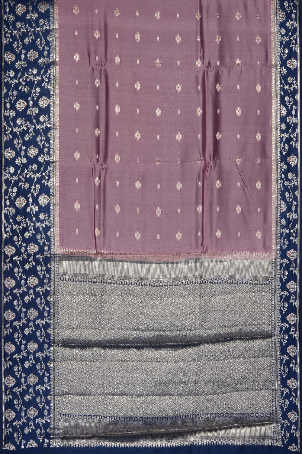 Image of Pink Banarasi Chiniya Silk Saree