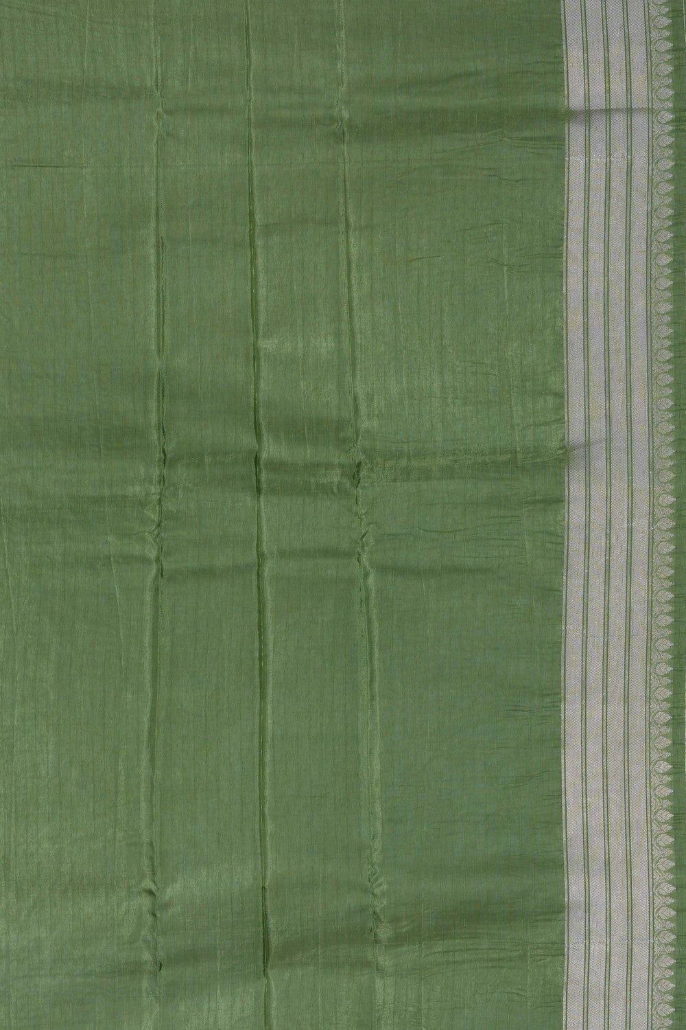 Image of Green Banarasi Chiniya Silk Saree