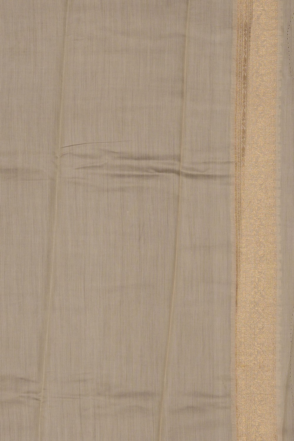 Image of Off-White Banarasi Chiniya Silk Saree