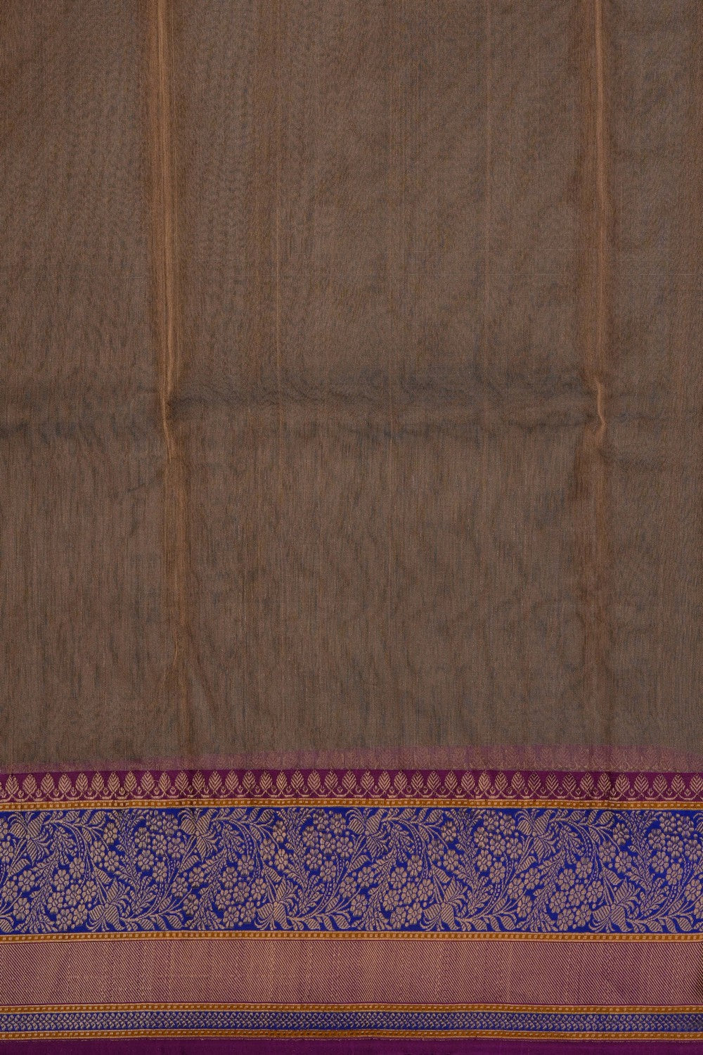 Image of Beige Banarasi Tissue Silk Saree