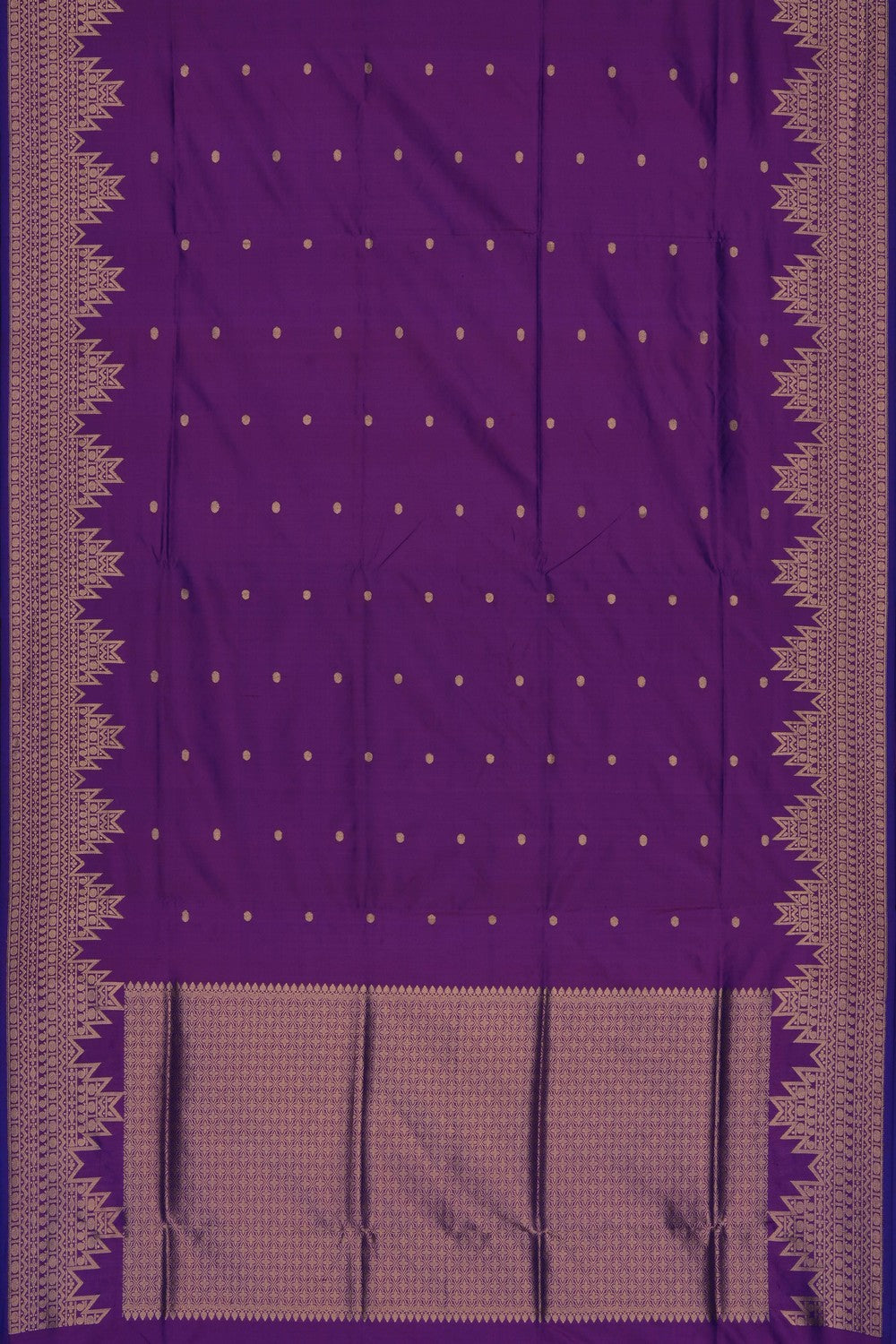 Image of Royal Purple Banarasi Silk Saree