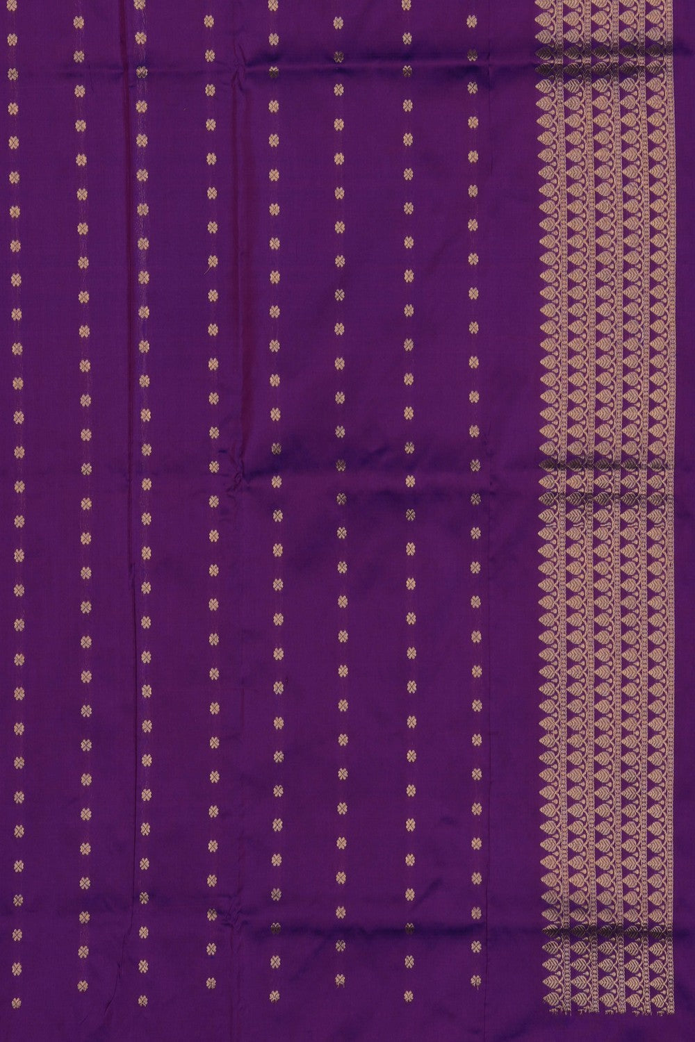 Image of Royal Purple Banarasi Silk Saree