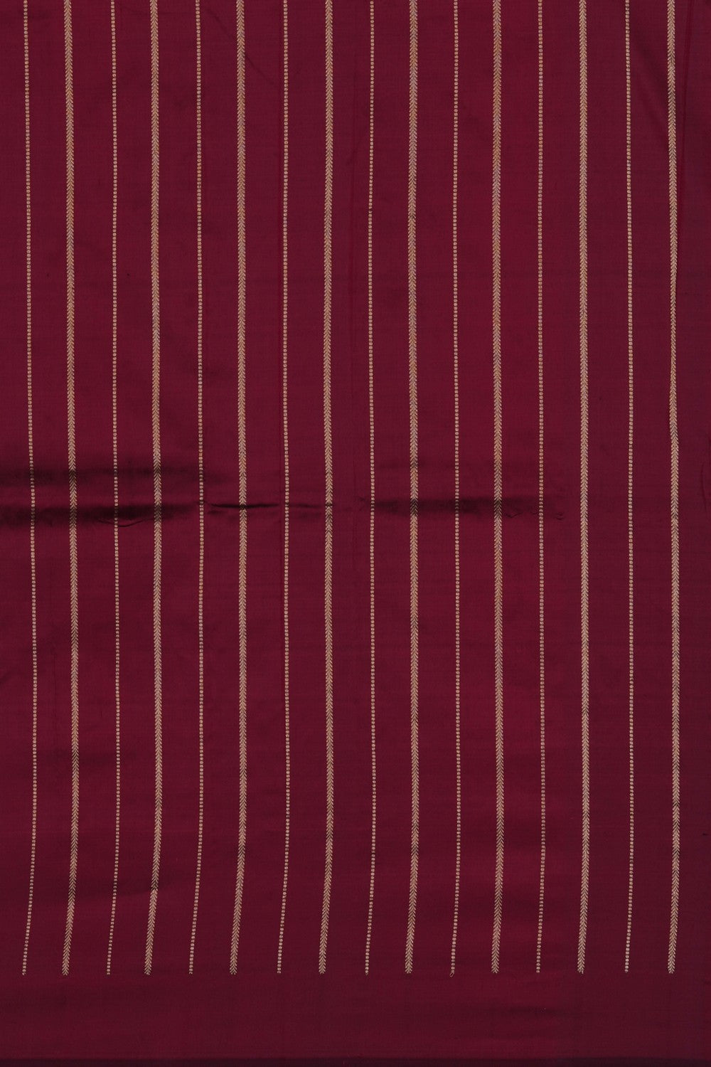 Image of Mulberry Red Banarasi Silk Saree