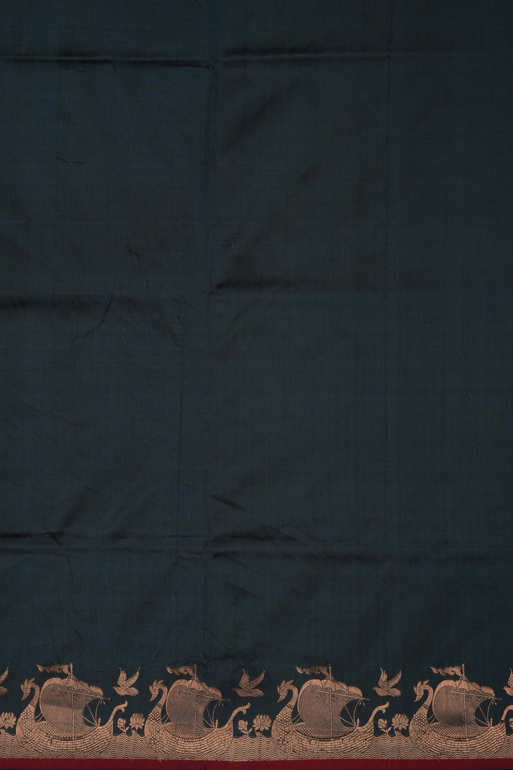Image of Blue Banarasi Silk Saree