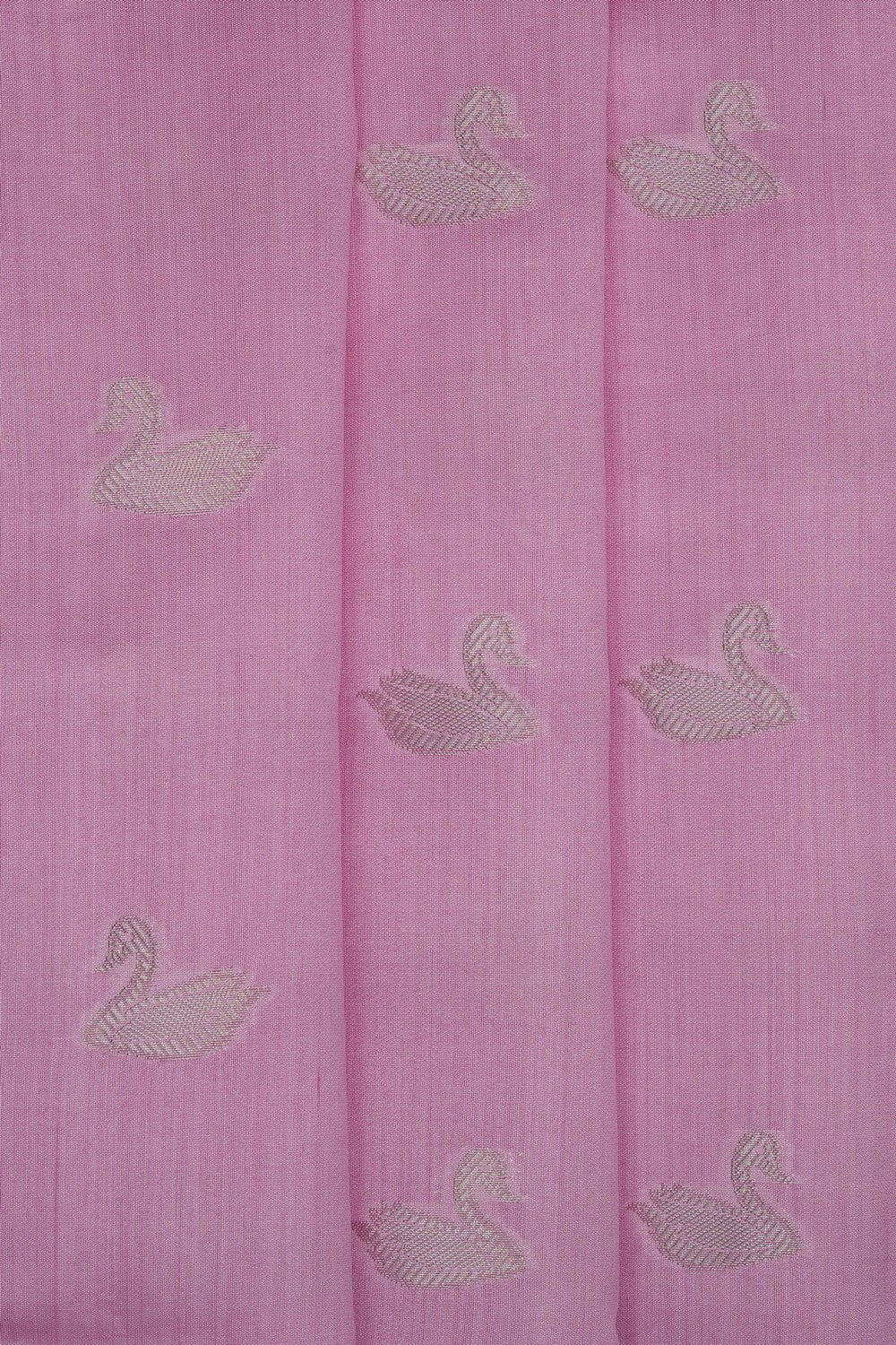 Image of Lavender-Pink Banarasi Chiniya Silk Saree
