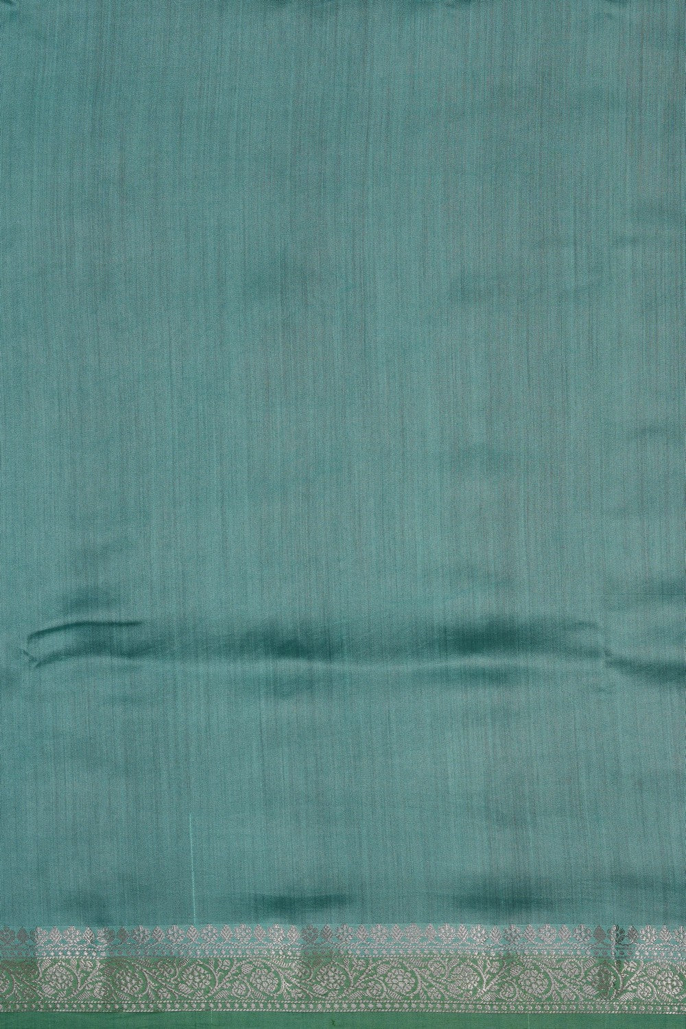 Image of Sea-Blue Banarasi Chiniya Silk Saree