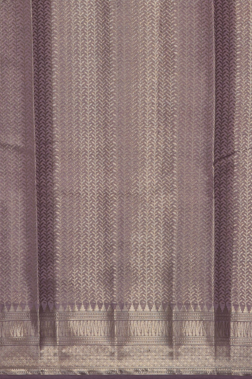 Image of Mauve-Purple Banarasi Chiniya Silk Saree