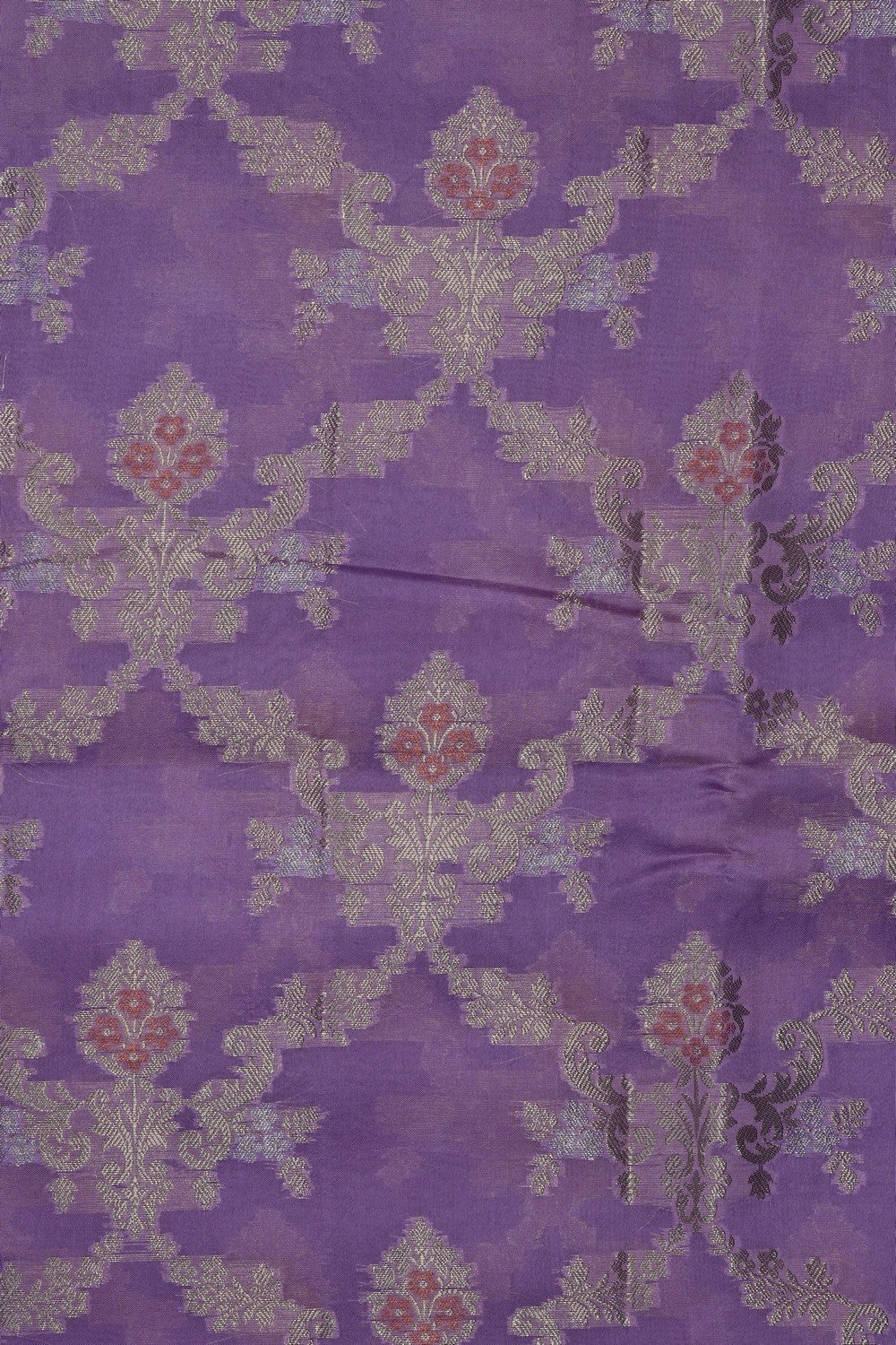 Image of Mauve Banarasi Chiniya Silk Saree