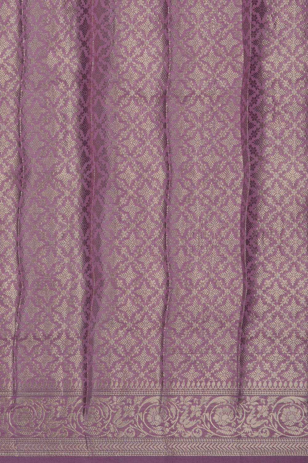 Image of Mauve Banarasi Chiniya Silk Saree
