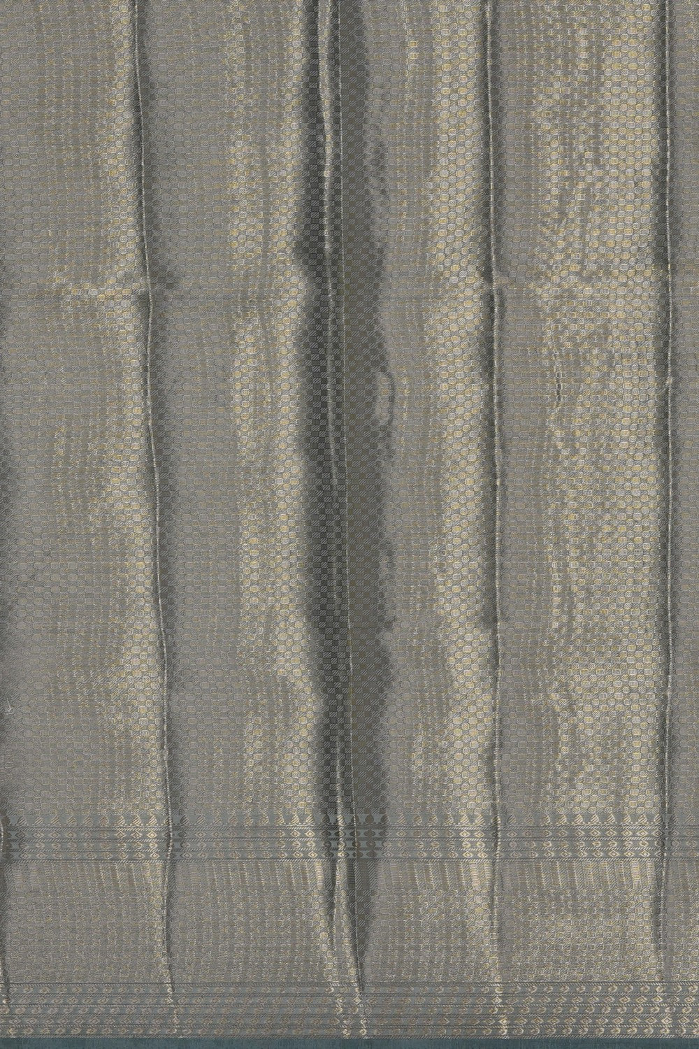 Image of Pebble Grey Banarasi Chiniya Silk Saree