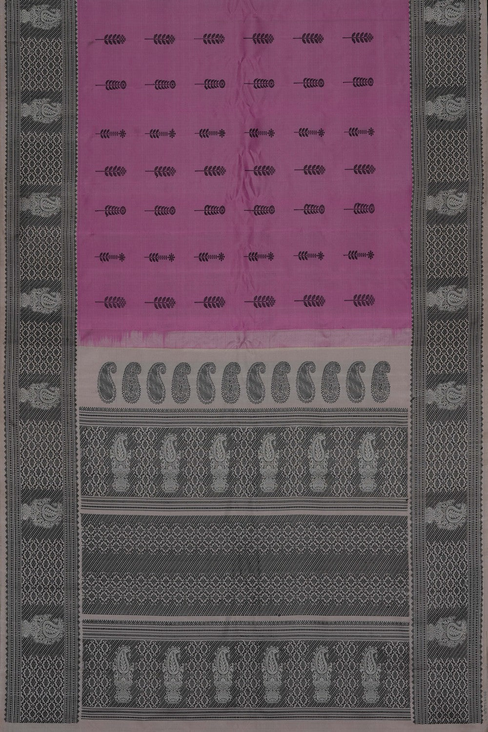 Image of A Pink Gadwal Silk Saree