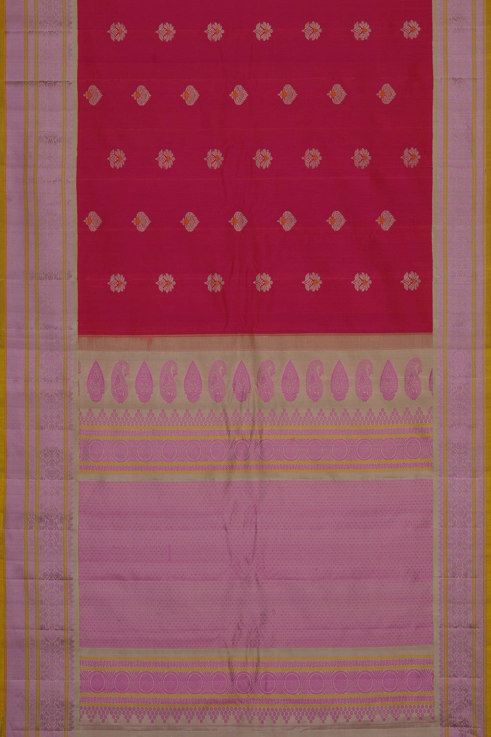 Image of A Pretty Pink Gadwal Silk Saree