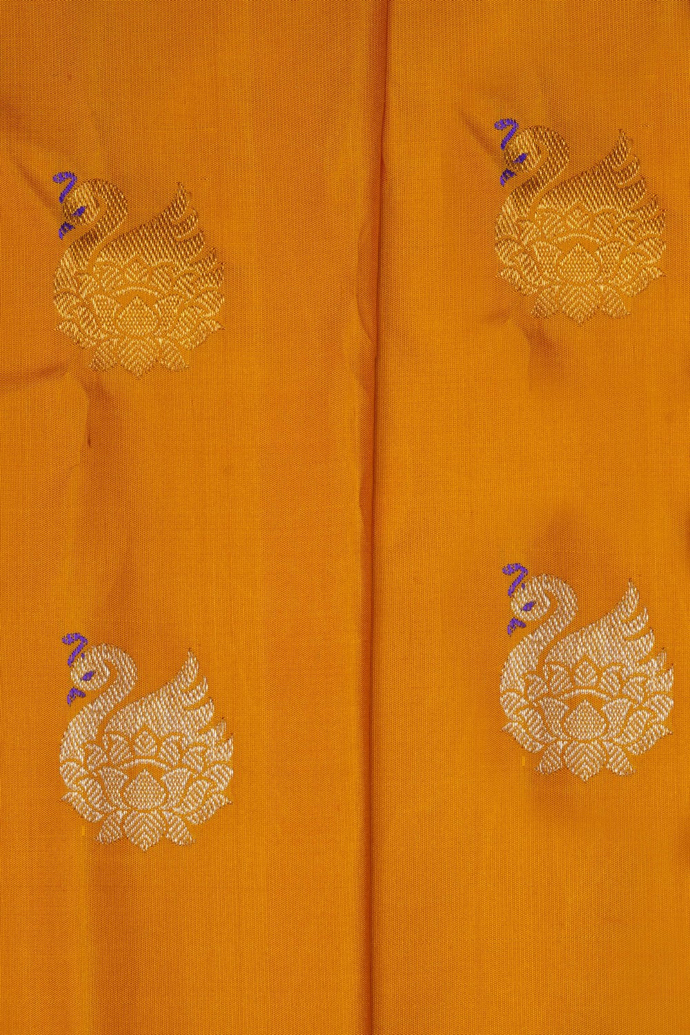 Image of Gadwal Silk Mustard Saree