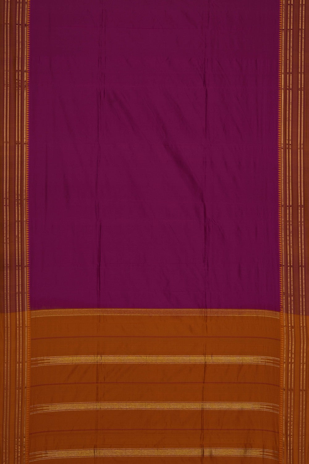 Image of Magenta Narayanpet Silk Saree