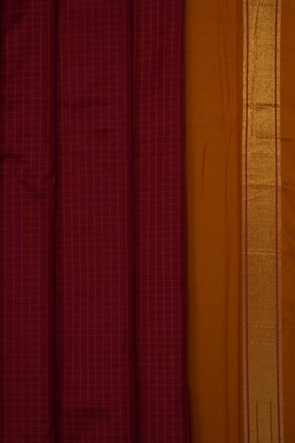 Image of Red Narayanpet Silk Saree