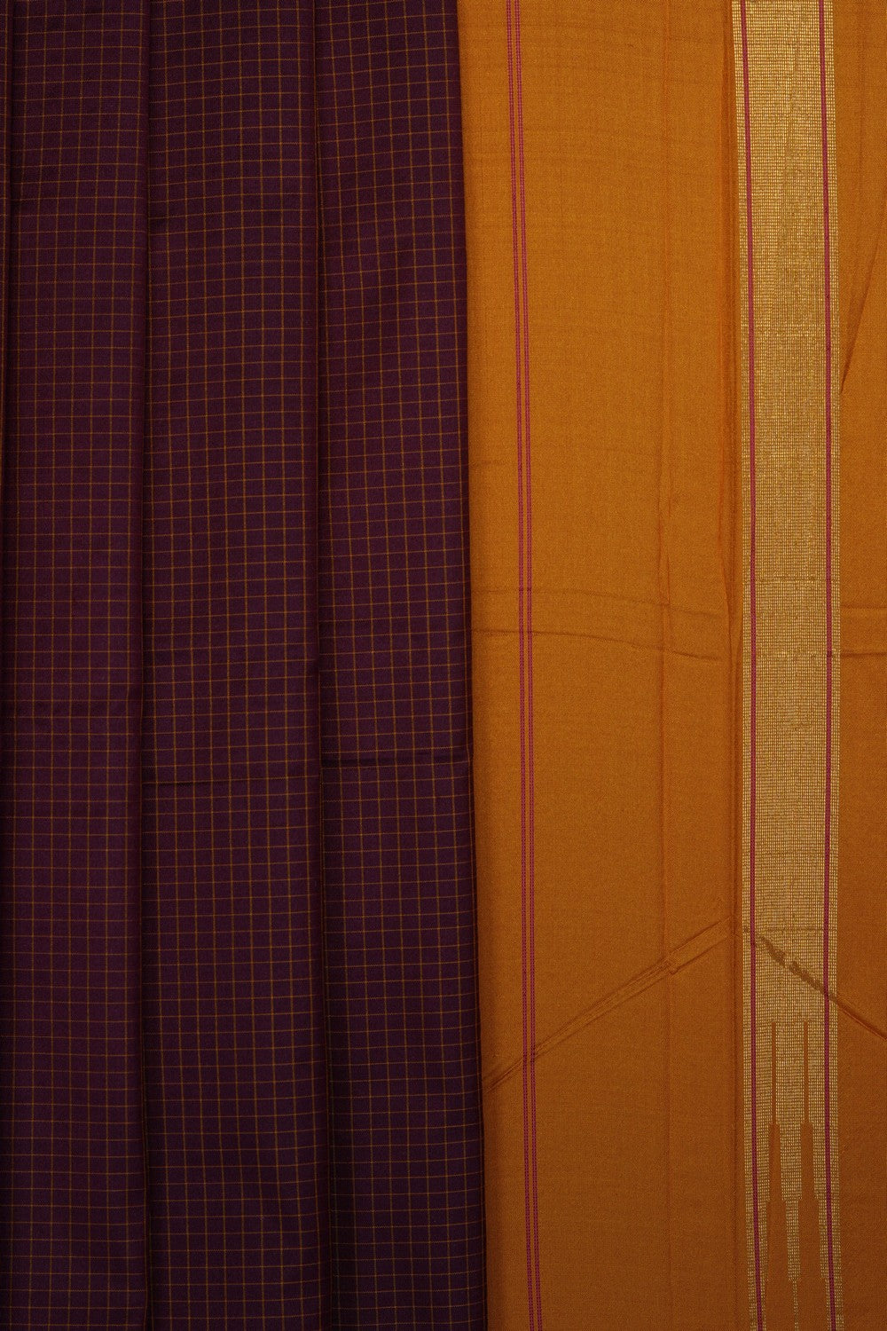 Image of Brown Narayanpet Silk Saree