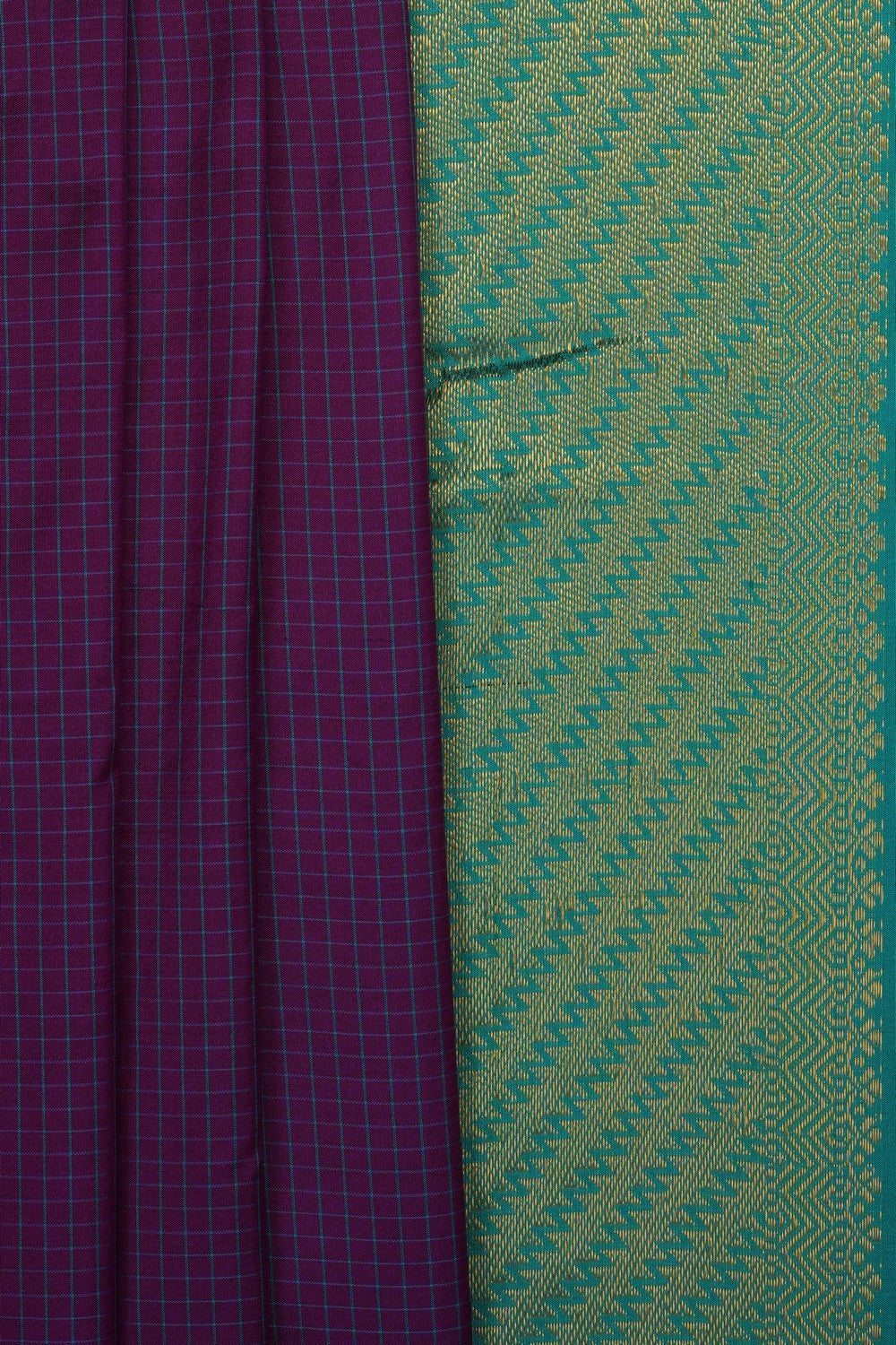 Image of Purple Narayanpet Silk Saree