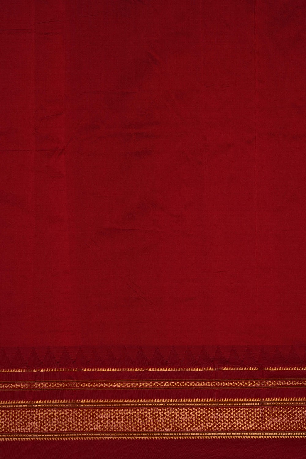 Image of Off-White Narayanpet Silk Saree
