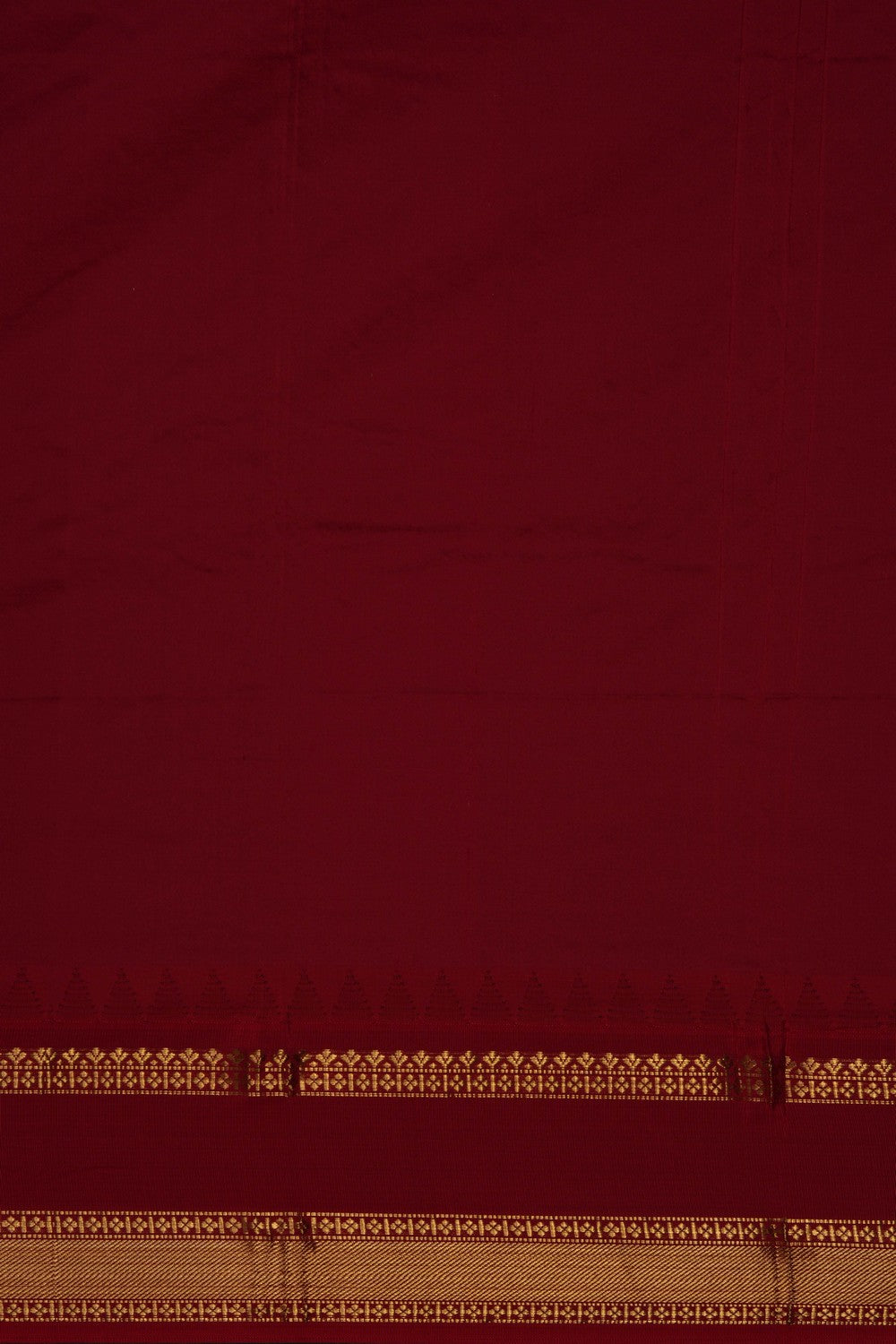 Image of Ivory Off-White Narayanpet Silk Saree