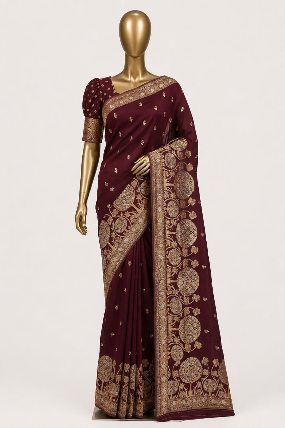 Image of Banarasi Chiniya Silk Saree