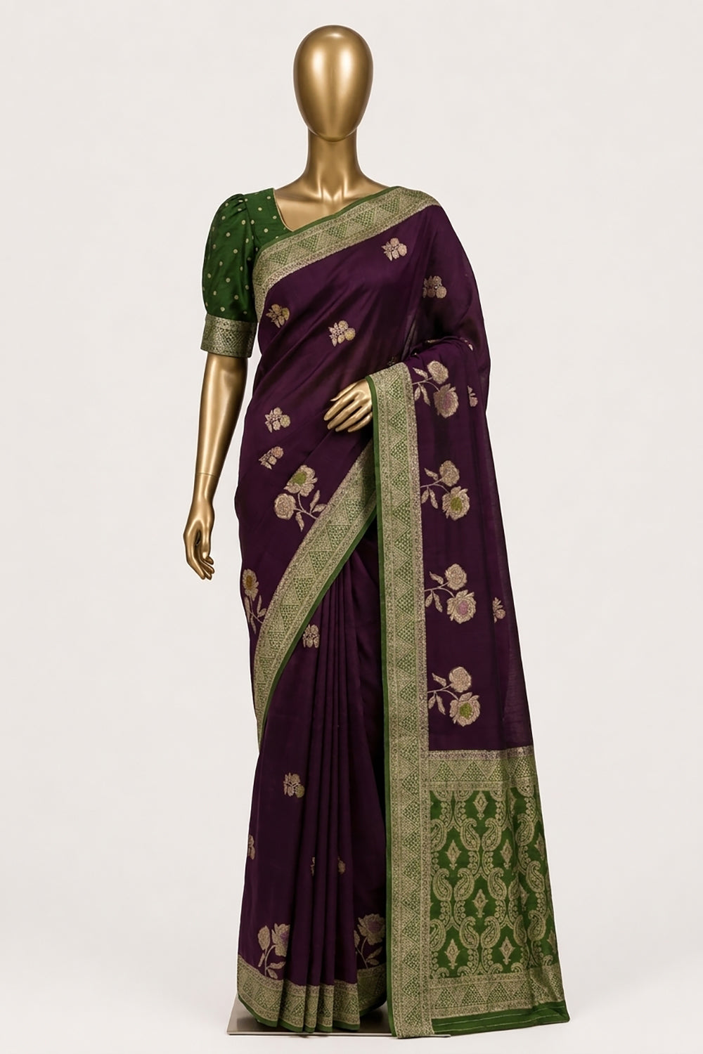 Image of Banarasi Chiniya Silk Saree