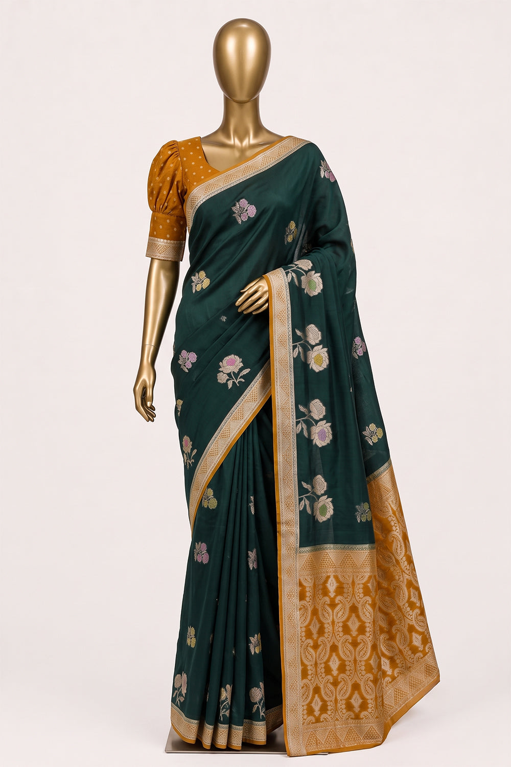 Image of Banarasi Chiniya Silk Saree