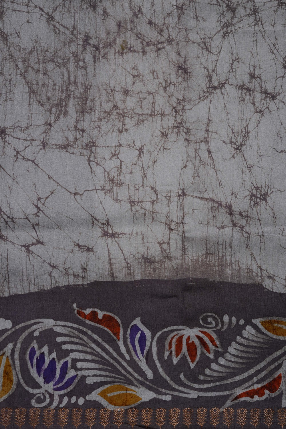 Image of Off-White Desi Tussar Silk Saree