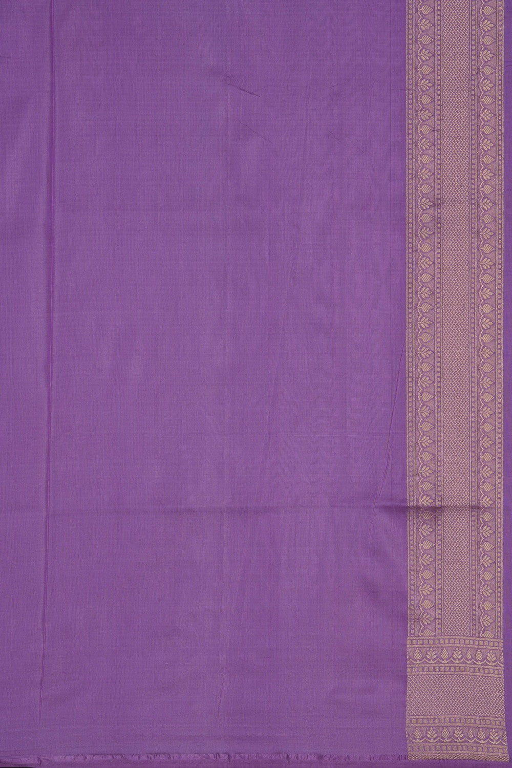 Image of Purple Banarasi Brocade Silk Saree